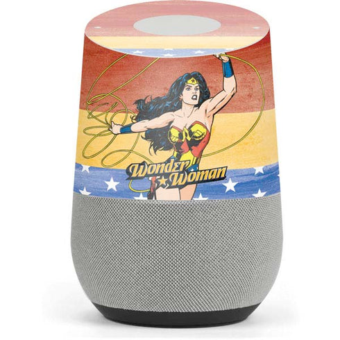 DC Comics Wonder Woman Ready to Fight Google Home Skin